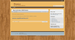 Desktop Screenshot of hranice.casd.cz